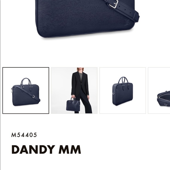 Marine Blue LV Briefcase - Picture 4 of 4